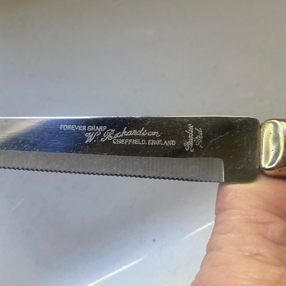 Vintage Knife Set W. Richardson Sheffield England